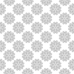 Gray seamless pattern on white background