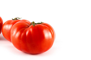 Ripe fresh tomato isolated