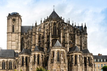Fototapeta na wymiar Le Mans Cathedral in Le Mans, France