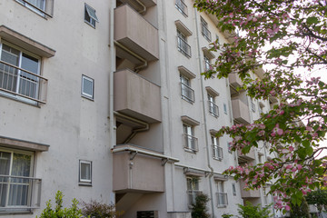 Takesato Complex apartment in Kasukabe City, Saitama Prefecture, Japan