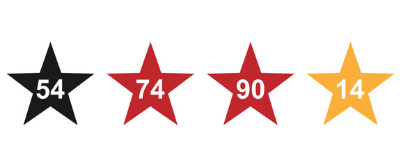 Fußball Deutschland - Sterne