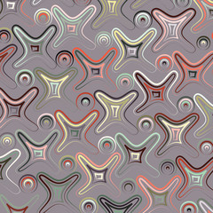 Colorful abstract background. Color blots and round elements on thistle.