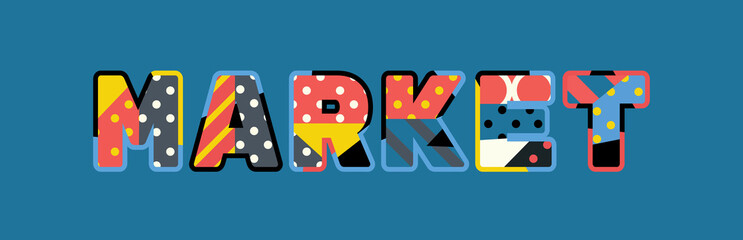 Market Concept Word Art Illustration