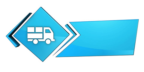 Niebieski baner 3D © vempireart