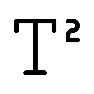 superscript font
