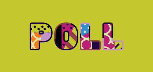 Poll Concept Word Art Illustration