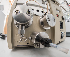 Nahaufnahme eines Analysegerätes