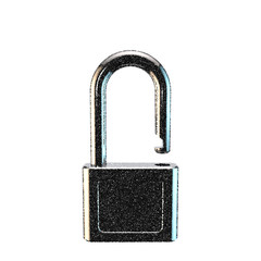 Fototapeta premium Unlocked padlock. Isolated on white background. Vector illustration.