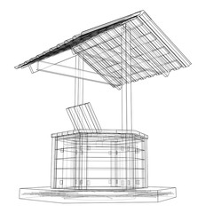 Water Well project. Vector