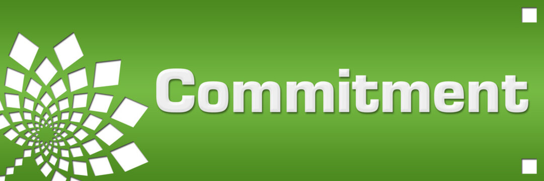 Commitment Green Floral Left 