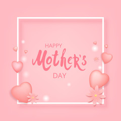 Happy Mother's Day. Vector Illustration.