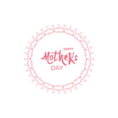 Happy Mother's Day handwritten lettering