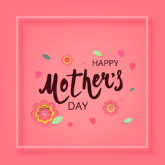 Happy Mother's Day. Vector Illustration.