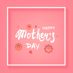 Happy Mother's Day. Vector Illustration.