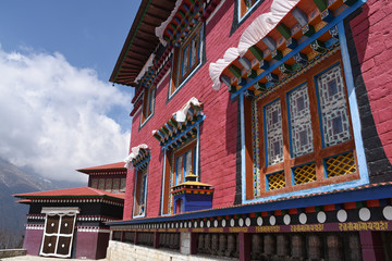Facade of Tengboche Monastery, Nepal