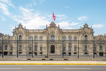 The Government Palace, the official residence of the President of Peru in Lima City.
