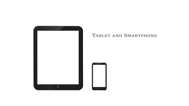 tablet and smartphone