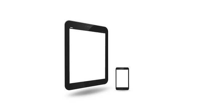 tablet and smartphone animated