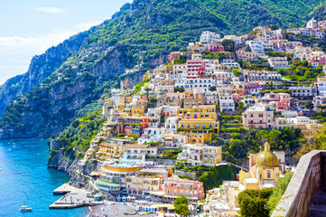 Colorful town Positano, Italy - 203408776