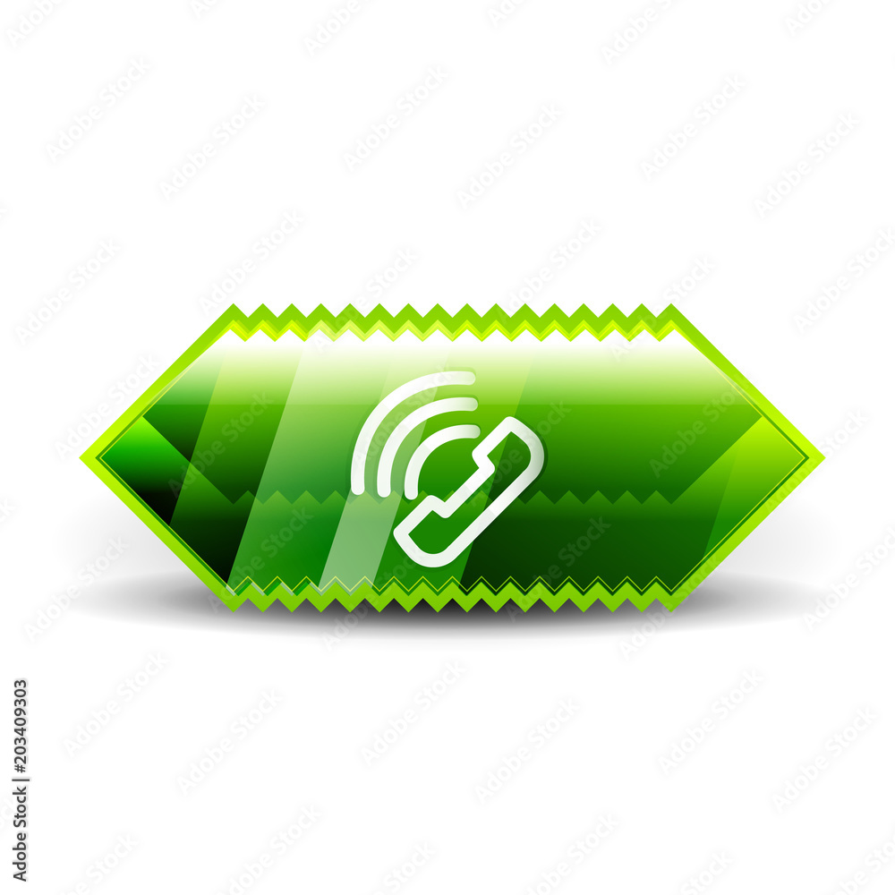Wall mural vector phone support web button