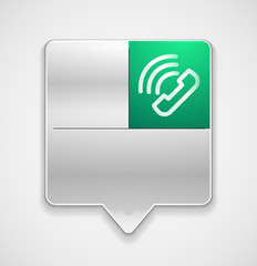 Vector phone support web button