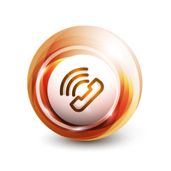 Phone support call center button