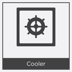 Fototapeta premium Cooler icon isolated on white background