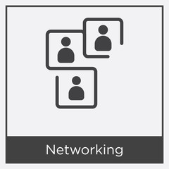 Networking icon isolated on white background