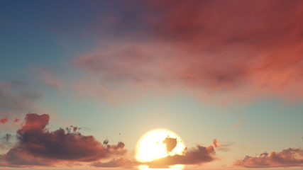 3d rendering sun light illustration