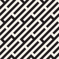 Vector seamless pattern. Modern stylish abstract texture. Repeating geometric tiles..