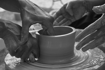 pottery making