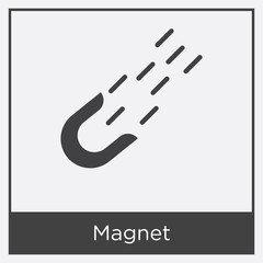 Magnet icon isolated on white background