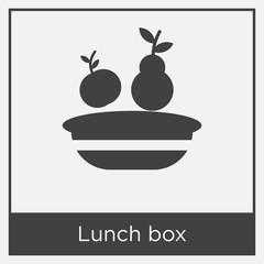 Lunch box icon isolated on white background