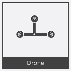 Drone icon isolated on white background