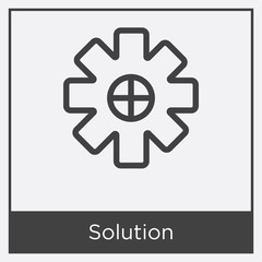 Solution icon isolated on white background