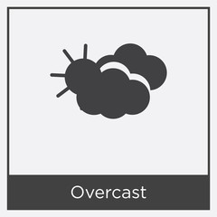 Overcast icon isolated on white background