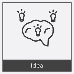Idea icon isolated on white background