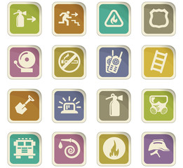 Fire-brigade icon set