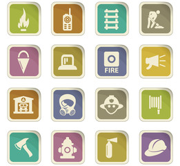 Fire-brigade icon set