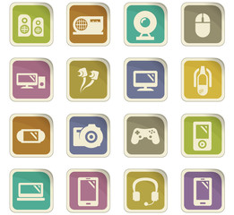 Gadget icons set