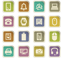 Home appliances icons set