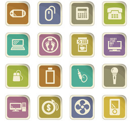 Home appliances icons set