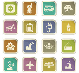 Industry icons set