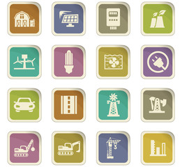 Industry icons set