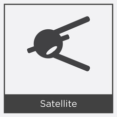 Satellite icon isolated on white background