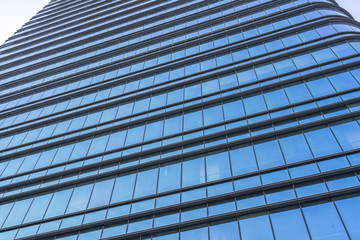 close up of modern office building