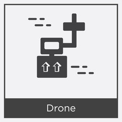 Drone icon isolated on white background