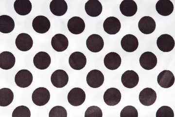 texture cotton pattern material white color and black circles