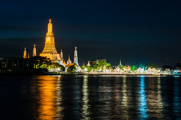 Bangkok, Thailande coucher de soleil nuit