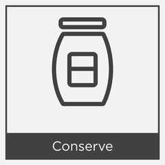 Conserve icon isolated on white background